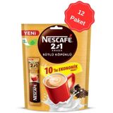 Nescafe 2si 1 Arada Sütlü Köpüklü Kahve 10g 10 Lu X 12 Paket
