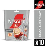 Nescafe 2si1 Arada Çözünebilir Kahve 10G 10'lu Paket Zengin Tat Türkiye Menşeli - 1 Adet