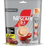 Nescafe 2si1 Arada Granül Kahve 10'lu Paket Yumuşak Lezzet 17,5 gr Tek Kullanımlık Pratik
