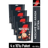 Nescafe 3ü1 Arada Extra Çözünebilir Kahve 16,5g 10'lu Paket 10X4 - 1 Adet
