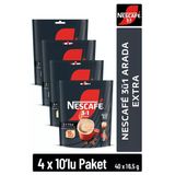 NESCAFE 3ü1 Arada Extra Çözünebilir Kahve 16,5g 10'lu Paket 10X4
