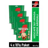NESCAFE 3ü1 Arada Fındık Aromalı Çözünebilir Kahve 17g 10'lu Paket 10X4