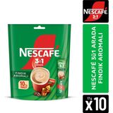 Nescafe 3ü1 Arada Fındıklı 10'lu Paket - 1 Paket