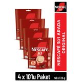 Nescafe 3Ü1 Arada Original Çözünebilir Kahve 17,5G 10'Lu Paket 10X4