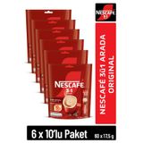 Nescafe 3ü1 Arada Original Çözünebilir Kahve 17,5g 10'lu Paket 10X6