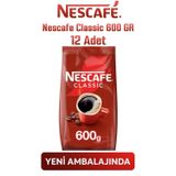 Nescafe Classic 600 GR 12 Adet