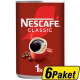 Nescafe Classic Kahve Teneke Kutu 1 kg x 6 Paket - Koliyle Al Kazan