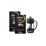 Nescafe Forte Filtre Kahve 500 gr 2li Paket French Press Hediy