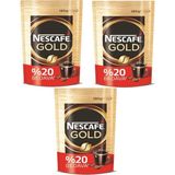 Nescafe Gold 180 gr 3'lü Set Menşei Türkiye Yoğun Aroma ve Özel Kavrulmuş Kahve - 1 Adet