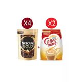 Nescafe Gold 200 Gr (4 Paket) + Nestle Coffee Mate 500 Gr (2 Paket)