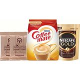 Nescafe Gold 200 gr Coffe Mate 500 gr Mehmet Efendi 100 gr X2 - 1 Paket - Cafe Crema
