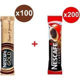 Nescafe Gold 2gr x 100 Adet + Classic 2gr x 200 Adet - 2 gr