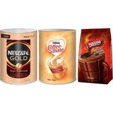 Nescafe Gold 900 gr +Nestle Coffee Mate 2 kg +Nestle Sıcak Çikolata 1 kg - Çekirdek (Öğütülmemiş)