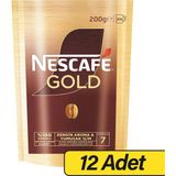 Nescafe Gold Çözünebilir Kahve Poşet 200 G x 12 Adet
