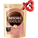 Nescafe Gold Crema 3lü Set Yeni Özel Seri - 80 gr