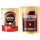 Nescafe Gold Ekonomik Paket 180 gr ve Nescafé Gold Çözünebilir Kahve Ekopaket, 200 g