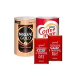 Nescafe Gold Granül Kahve 900 Gr + Coffee Mate Kahve Kreması 2 Kg + Metal Saklama Kutusu 2 Adet