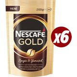 Nescafe Gold Hazır Kahve 200 gr x 6'lı - 1,2 kg