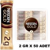 Nescafe Gold Kahve 2 gr x 50 Adet - Öğütülmüş
