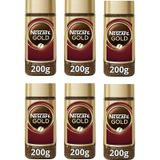 Nescafe Gold Kahve Cam 200 Gr X 6 Adet Çözünebilir