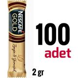 Nescafe Gold Yumuşak Lezzetli Öğütülmüş Kahve 2 gr x 100 Adet Türkiye Menşeli