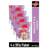 NESCAFE ICE Choco Çikolata Aromalı Çözünebilir Kahve 10,6g 10'lu Paket 10X4