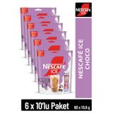 NESCAFE ICE Choco Çikolata Aromalı Çözünebilir Kahve 10,6g 10'lu Paket 10X6