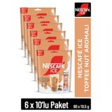 NESCAFE ICE Toffee Nut Aromalı Çözünebilir Kahve 10,5g 10'lu Paket 10X6