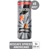 Nescafe Nescafé Xpress Americano Soğuk Kahve 250ML X6 - Ice Coffee - 250 ml