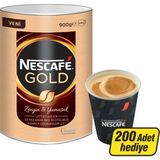 Nescafe Nescafe Gold 900 gr + 200'LÜ Karton Bardak 7 Oz - Cafe Crema