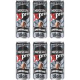 Nescafe Xpress Americano Şekersiz Soğuk Kahve 250 ml x 6 Adet - 1 Paket - Ice Coffee