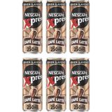 Nescafe Xpress Cafe Latte Şekersiz Soğuk Kahve 250 ml x 6 Adet - 1 Paket - Ice Coffee