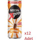 Nescafe Xpress Caramel Kahve Aromalı Sütlü Içecek 250 ml - 12 Adet - Ice Coffee