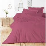 Nesco 200x220 %100 Pamuk Ranforce Çift Kişilk Nevresim Takımı (4 Adet Yastık) Fermuarlı - 200 x 220 cm - Mor