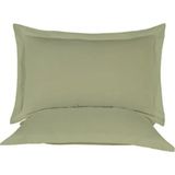 Nesco 50X70 Yastık ve Volanlı Yastık Kılıfı 900GR ( Dolu ) - 50 x 70 cm - Haki