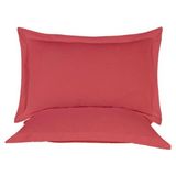 Nesco 50X70 Yastık ve Volanlı Yastık Kılıfı 900GR ( Dolu ) - 50 x 70 cm - Kırmızı