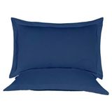 Nesco 50X70 Yastık ve Volanlı Yastık Kılıfı 900GR ( Dolu ) - 50 x 70 cm - Lacivert