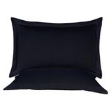 Nesco 50X70 Yastık ve Volanlı Yastık Kılıfı 900GR ( Dolu ) - 50 x 70 cm - Siyah