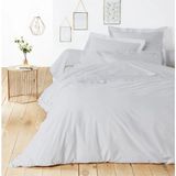 Nesco Gri %100 Pamuk Çift Kişilik 200x220 6 Parça Nevresim Takımı | 160x200x35 Lastikli Çarşaf + 4 Yastık - 200 x 220 cm
