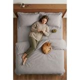 Nesco Gri King Size %100 Pamuk Nevresim Takımı 220X240 Nevresim 180X200 Çarşaf 4 Yastık Kılıfı - 220 x 240 cm