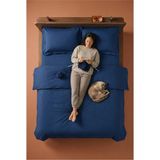 Nesco Lacivert Çift Kişilik %100 Pamuk Nevresim Takımı 200X220 Nevresim 160X200 Çarşaf 4 Yastık Kılıfı - 200 x 220 cm