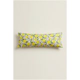 NESCO Limon Desenli Büyük Boy Uzun Yastık Kılıfı 50x150 cm %100 Pamuk Dekoratif Kılıf Sadece Kılıf