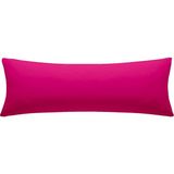 Nesco Tek Kişilik Yatak Yastığı , Uzun Yastık , Dekoratif Uzun Yastık 50X100 Yastık Silikon - 50 x 100 cm - Fuşya