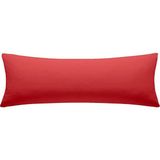 Nesco Tek Kişilik Yatak Yastığı , Uzun Yastık , Dekoratif Uzun Yastık 50X100 Yastık Silikon - 50 x 100 cm - Kırmızı