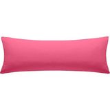 Nesco Tek Kişilik Yatak Yastığı , Uzun Yastık , Dekoratif Uzun Yastık 50X100 Yastık Silikon - 50 x 100 cm - Pembe