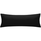 Nesco Tek Kişilik Yatak Yastığı , Uzun Yastık , Dekoratif Uzun Yastık 50X100 Yastık Silikon - 50 x 100 cm - Siyah