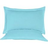Nesco Volanlı Yastık Kılıfı Seti %100 Pamuk (2 Adet) Fermuarlı - Yeşil - 50 x 70 cm