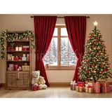 Neşe Dolu Kış Temalı Arka Plan 200X150CM, Stüdyo Fonu - -