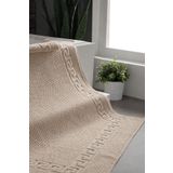 NESE HOME Neşe Home Supreme 70x120 cm Ayak Havlusu / Paspas Bej – %100 Pamuklu ve Emici