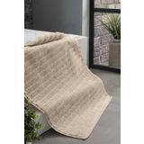 NESE HOME Neşe Home Wave 50x75 cm Ayak Havlusu Bej – %100 Pamuklu, Yumuşak ve Emici